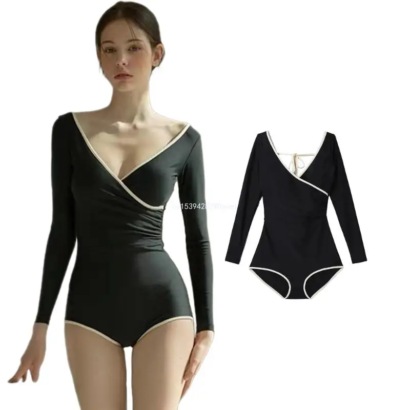 Women Piece Monokinis Swimsuit with Long Sleeve, Monokinis Bathing Suit, Tummy Control Swimsuit Swimming Costume
Women Piece Monokinis Swimsuit with Long Sleeve, Monokinis Bathing Suit, Tummy Control Swimsuit Swimming Costume