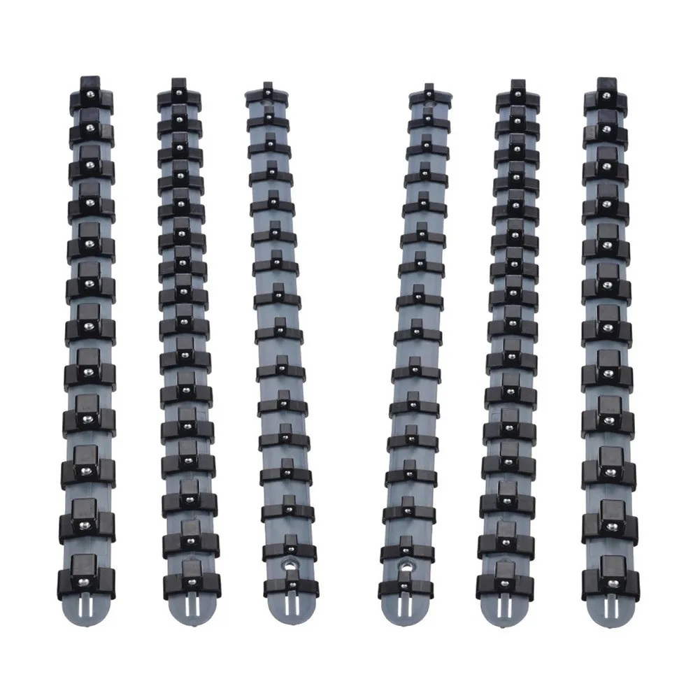 6pcs/Set 1/4" 3/8" 1/2" Plastic Socket Rail Rack Storage Holder Wrench Organizer Tray Stand Holders Hand Tools
6pcs/Set 1/4" 3/8" 1/2" Plastic Socket Rail Rack Storage Holder Wrench Organizer Tray Stand Holders Hand Tools