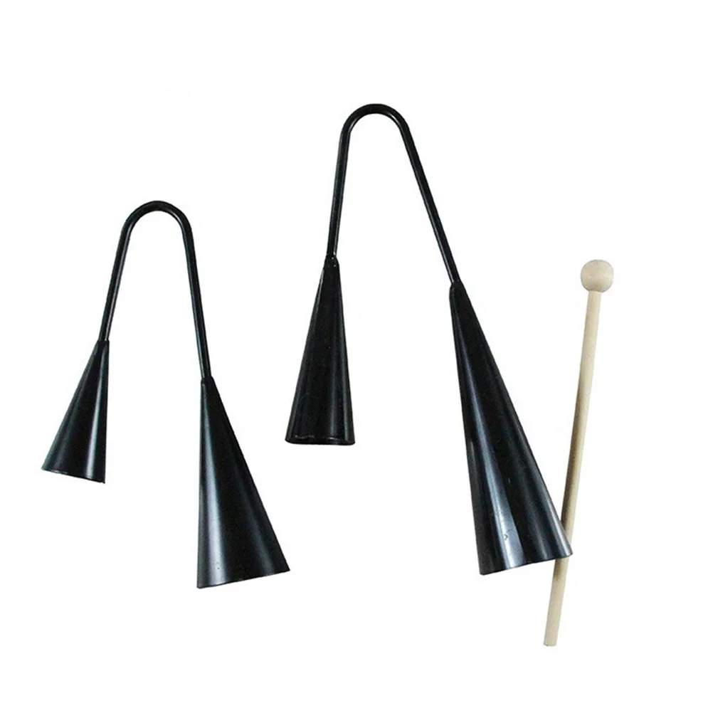 Kids Early Education Agogo Bell Toy Traditional Small Musical Two Tone Children Beater Instrument with Wooden Stick (Black)
Kids Early Education Agogo Bell Toy Traditional Small Musical Two Tone Children Beater Instrument with Wooden Stick (Black)