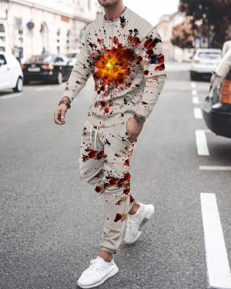 Men's 2-Piece 3D Explosion Fragment Printed Sportswear Long Sleeve T-Shirt Casual Streetwear Oversized Sportswear Men's 2-Piece
Men's 2-Piece 3D Explosion Fragment Printed Sportswear Long Sleeve T-Shirt Casual Streetwear Oversized Sportswear Men's 2-Piece