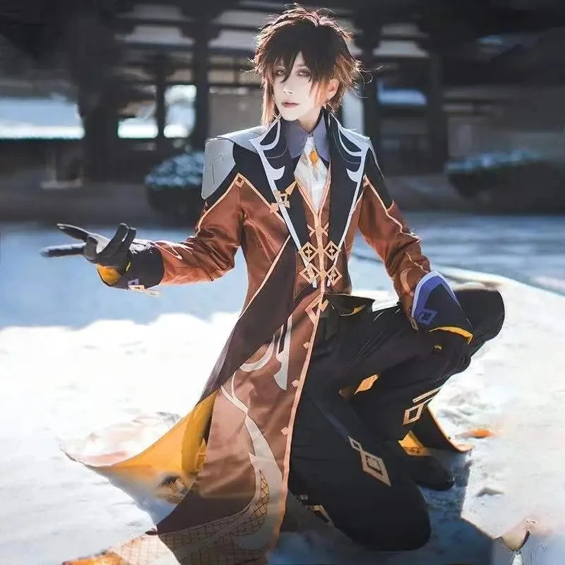 Game Genshin Impact Zhongli Cosplay Costume Zhong Li Archon Full Set Wig Gloves Earning Wig for Men Outfits Halloween Comic Con
Game Genshin Impact Zhongli Cosplay Costume Zhong Li Archon Full Set Wig Gloves Earning Wig for Men Outfits Halloween Comic Con