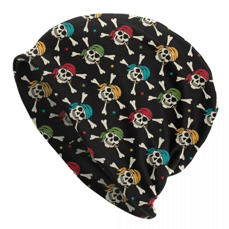 

Jolly Roger Pirate Skull Skullies Beanies Caps Men Women Unisex Street Winter Warm Knitted Hat Adult Bonnet Hats