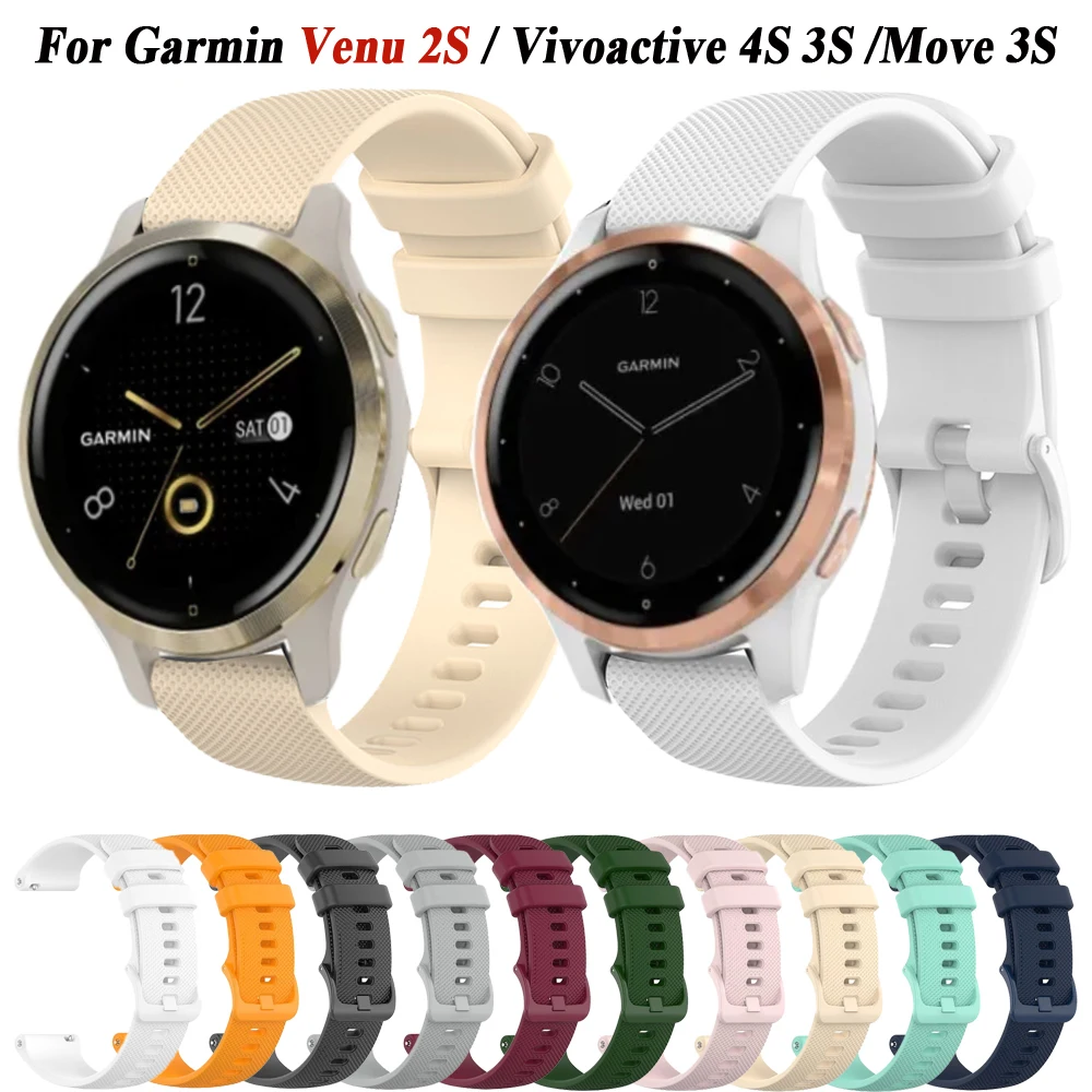 For Garmin Vivoactive 4S Straps Venu 2S 3S Vivomove 3S Forerunner 255S Music Wristband Silicone Smart Watch Band 18mm Bracelet
For Garmin Vivoactive 4S Straps Venu 2S 3S Vivomove 3S Forerunner 255S Music Wristband Silicone Smart Watch Band 18mm Bracelet