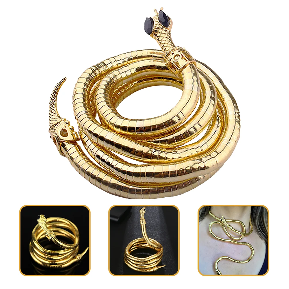 Snake Bracelet Necklace Egyptian Costume Accessory Cuff Bangle Alloy Women Aesthetic Miss
Snake Bracelet Necklace Egyptian Costume Accessory Cuff Bangle Alloy Women Aesthetic Miss