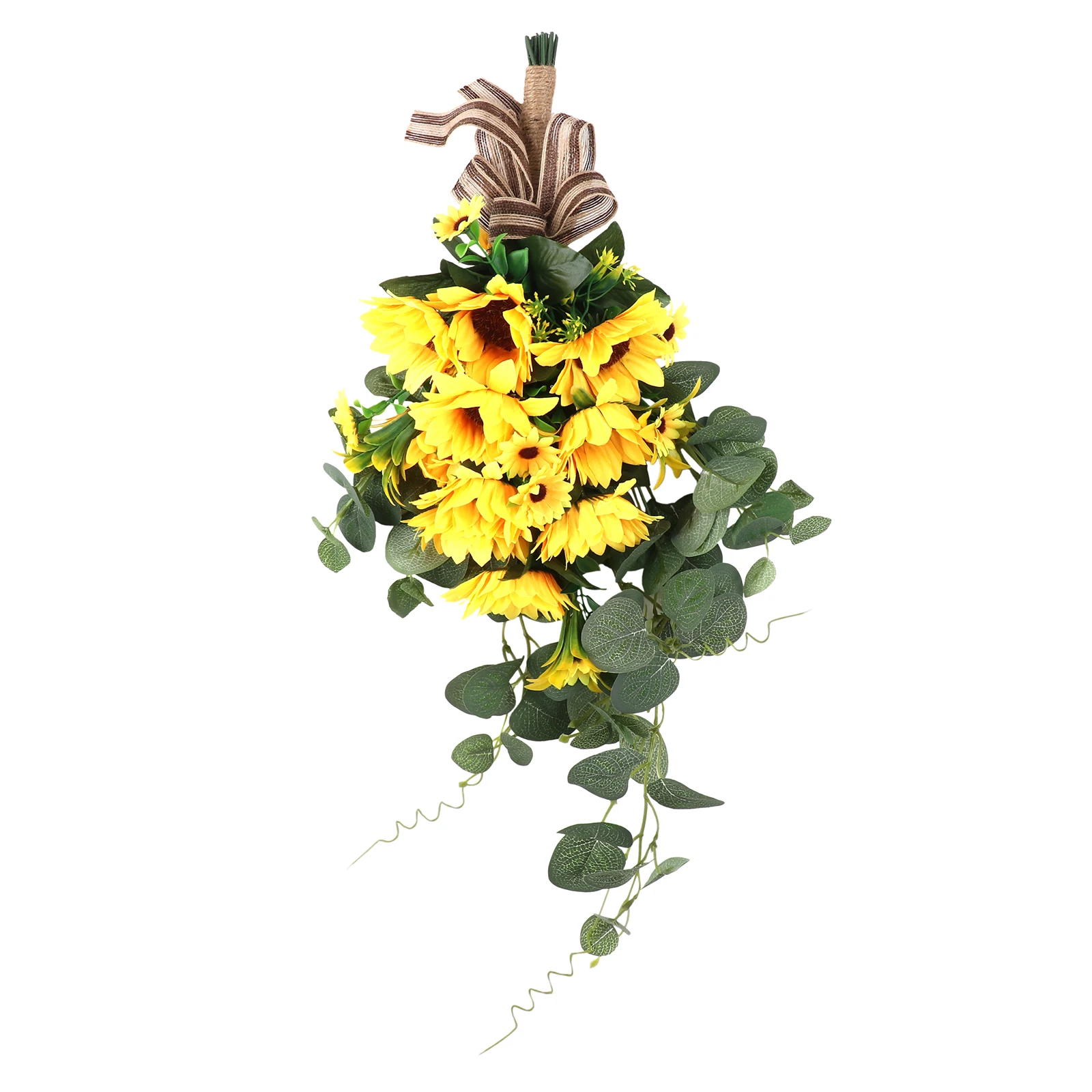 Simulation Bloom Sunflower Bouquet Artificial Eucalyptus Leaves Wall Hanging Drooping Courtyard Wedding Home Decoration
Simulation Bloom Sunflower Bouquet Artificial Eucalyptus Leaves Wall Hanging Drooping Courtyard Wedding Home Decoration