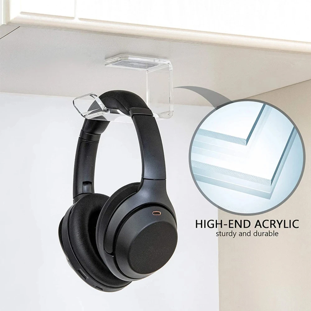 Space-saving Headphone Wall Mount With Durable Acrylic Holder Headset Display Rack Hook For Gaming Headphones
Space-saving Headphone Wall Mount With Durable Acrylic Holder Headset Display Rack Hook For Gaming Headphones