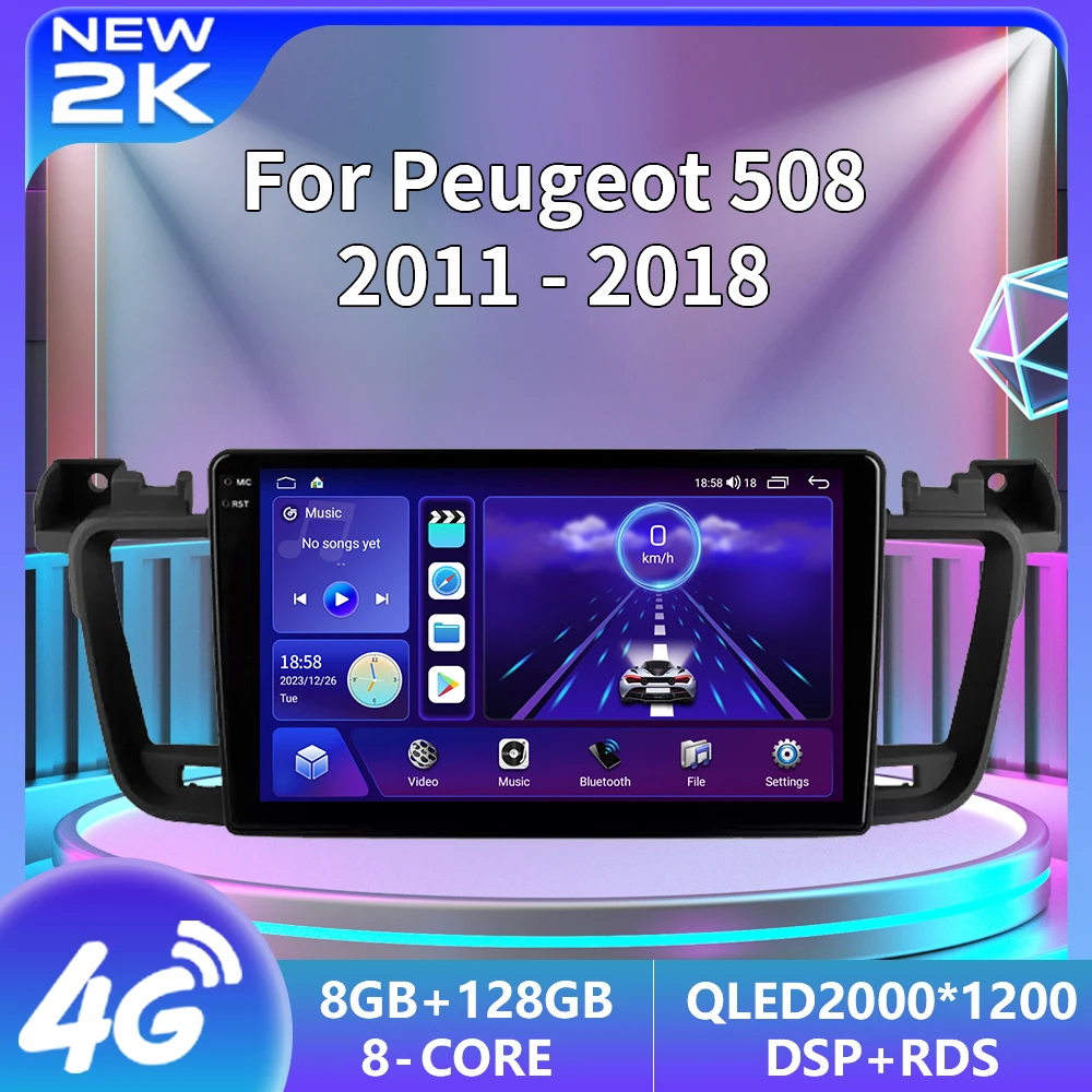 2Din Android 13 Widescreen Car Radio Multimedia Video Player For Peugeot 508 2011-2018 QLED Screen Carplay autoradio 4G WIFI DSP
2Din Android 13 Widescreen Car Radio Multimedia Video Player For Peugeot 508 2011-2018 QLED Screen Carplay autoradio 4G WIFI DSP