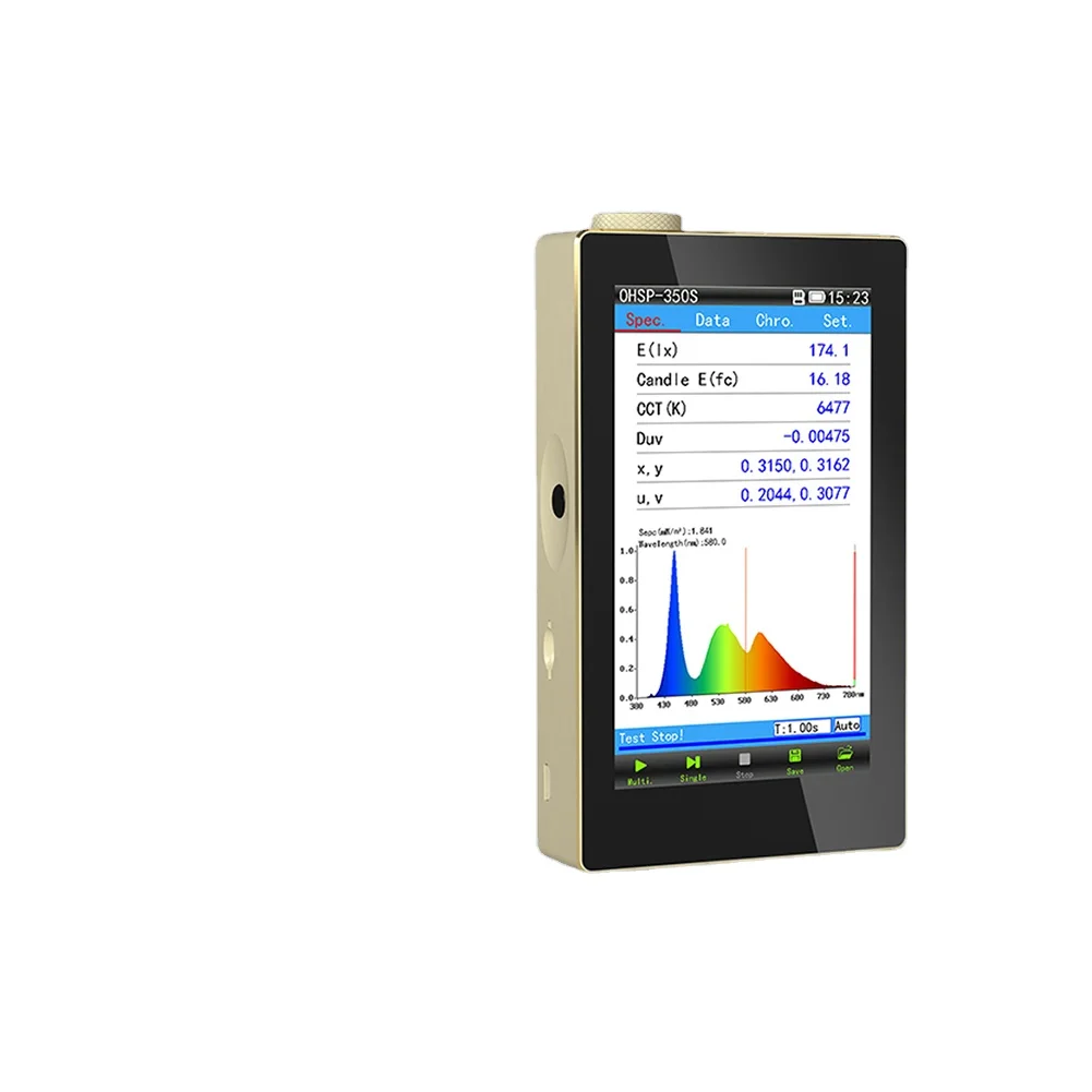 OHSP350S 350-950nm Light Spectrometer LED Panel Tester also Test TM-30 for Grow Light
OHSP350S 350-950nm Light Spectrometer LED Panel Tester also Test TM-30 for Grow Light