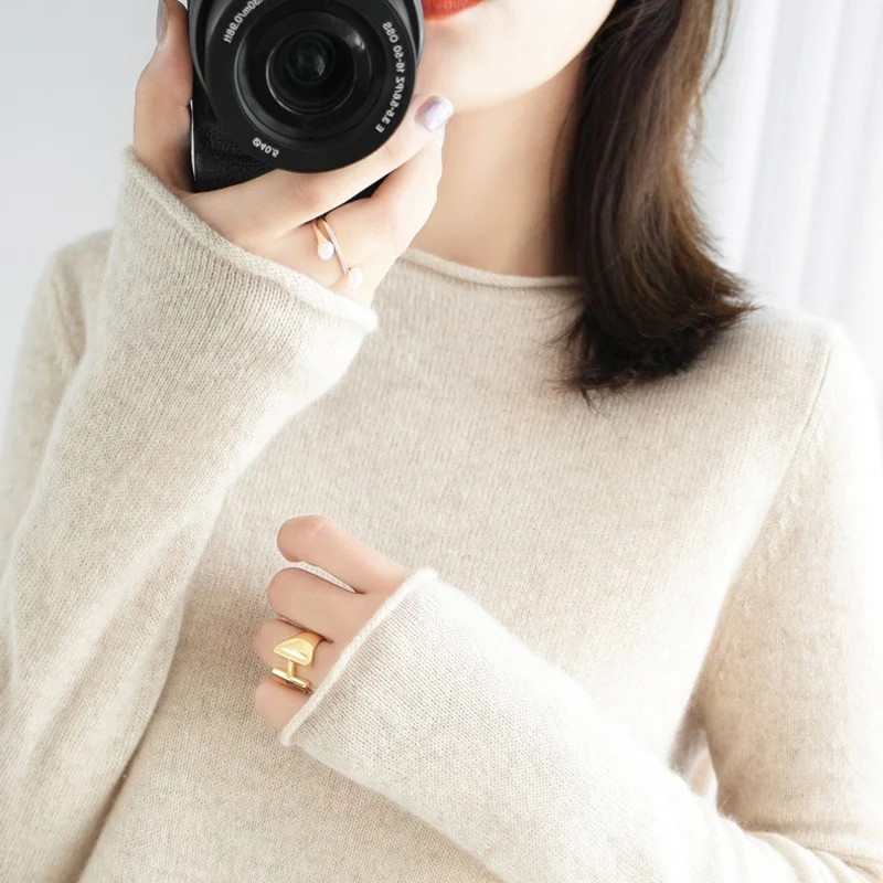 Spring and Autumn Top Women's Thin Sweater Women's New Fashion Slim Fit Knitwear Long Sleeve Round Neck Korean Loose Undercoat
Spring and Autumn Top Women's Thin Sweater Women's New Fashion Slim Fit Knitwear Long Sleeve Round Neck Korean Loose Undercoat