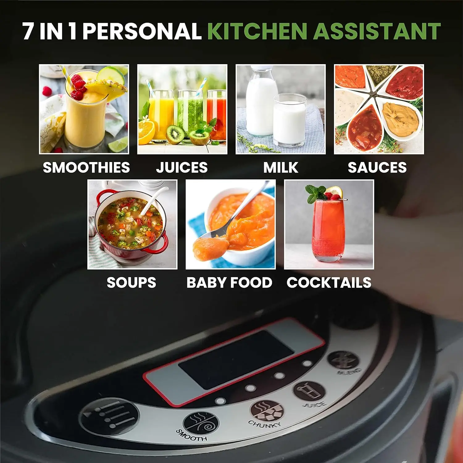 Soup Maker 1.6L | Soy, Almond, Nut, Vegan Milk Maker Machine | é, Shakes, Smoothies, Baby Foods, Cocktails (Stainless Steel)
Soup Maker 1.6L | Soy, Almond, Nut, Vegan Milk Maker Machine | é, Shakes, Smoothies, Baby Foods, Cocktails (Stainless Steel)