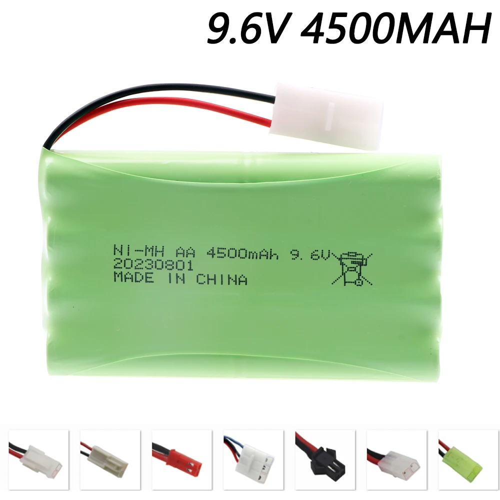9.6V 4500mah NI-MH AA Rechargeable Battery Pack for RC toys Car Tanks Trains Robot Boat Gun tools 9.6V high capacity AA battery
9.6V 4500mah NI-MH AA Rechargeable Battery Pack for RC toys Car Tanks Trains Robot Boat Gun tools 9.6V high capacity AA battery