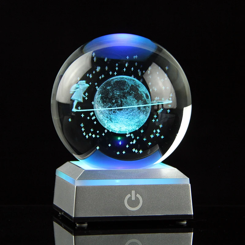 6/8cm 3D Planetary Galaxy Astronaut Crystal Ball Bedside Light Night Lamp Astronomical Souvenir Home Decoration Birthday Present
6/8cm 3D Planetary Galaxy Astronaut Crystal Ball Bedside Light Night Lamp Astronomical Souvenir Home Decoration Birthday Present