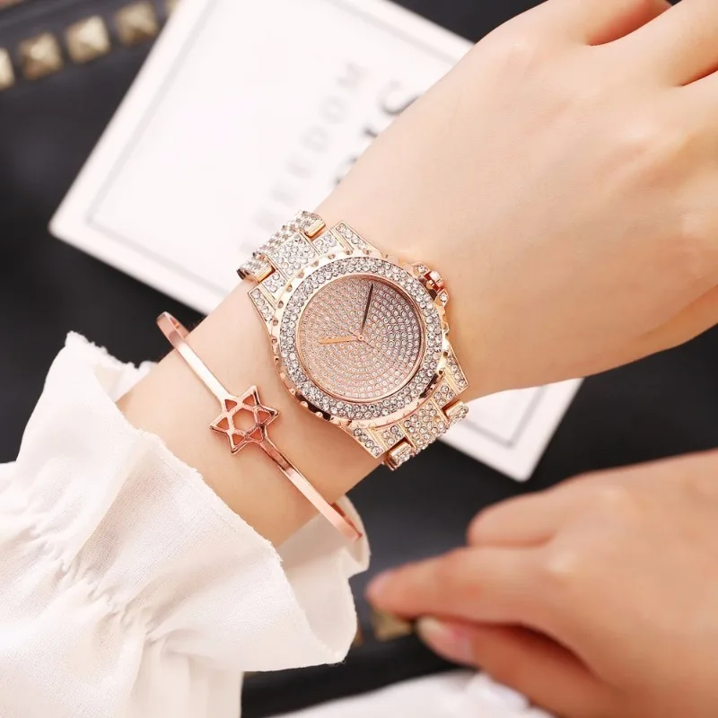 New Women Stainless Steel Full Diamond Wrist Watches Casual Luxury Ladies Quartz Watch Clock Relogio Feminino Dropshipping
New Women Stainless Steel Full Diamond Wrist Watches Casual Luxury Ladies Quartz Watch Clock Relogio Feminino Dropshipping