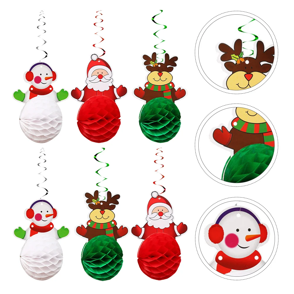 6Pcs Christmas Honeycomb Balls Hanging Swirl Santa Claus Elk Snowman Ceiling Swirl Decoration Christmas Pendant Honeycomb Balls
6Pcs Christmas Honeycomb Balls Hanging Swirl Santa Claus Elk Snowman Ceiling Swirl Decoration Christmas Pendant Honeycomb Balls