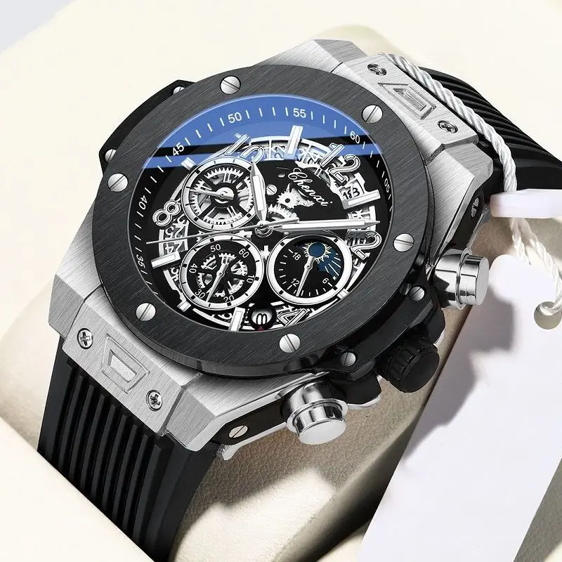 Big Dial Fashion Men's Watches Multi Function Rubber Strap Ins Chic Outdoor Chic Military Watch for Men Unique Brand Wristwatch
Big Dial Fashion Men's Watches Multi Function Rubber Strap Ins Chic Outdoor Chic Military Watch for Men Unique Brand Wristwatch