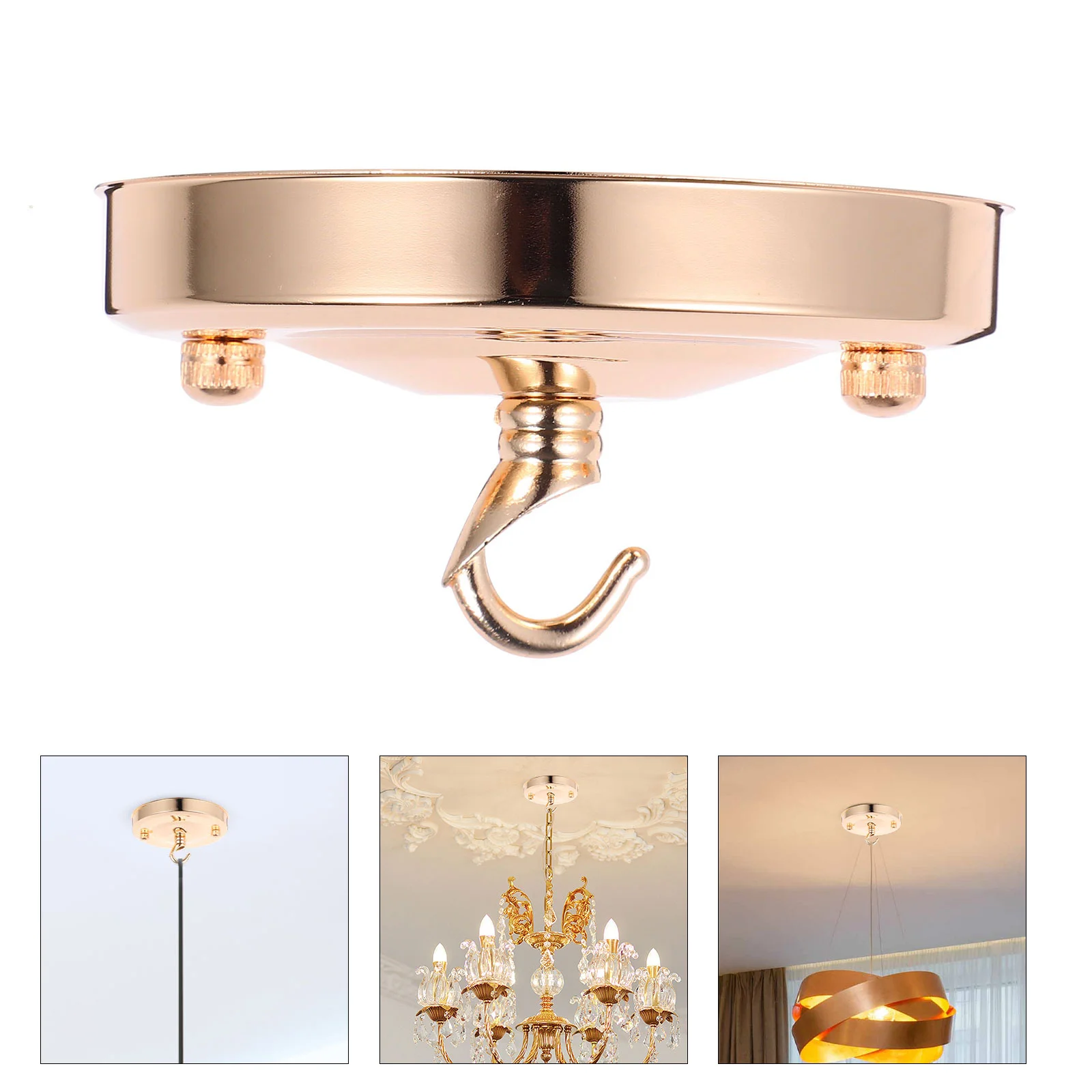 2 Pcs Chandelier Ceiling Lamp Holder Hooks for Hanging Garland Pendant Light Canopy Plate
2 Pcs Chandelier Ceiling Lamp Holder Hooks for Hanging Garland Pendant Light Canopy Plate