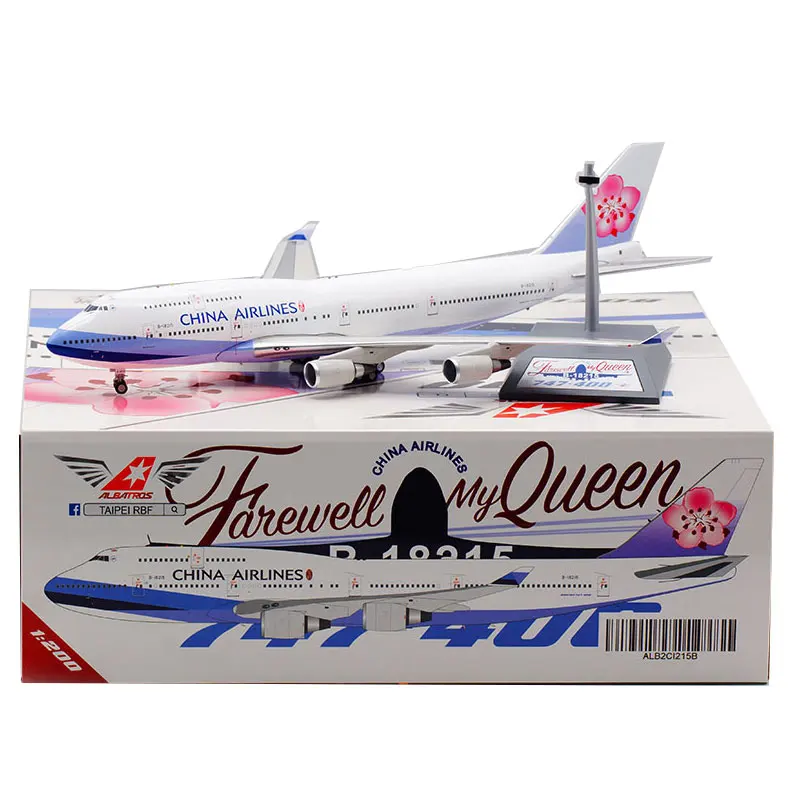 1:200 Scale China Airlines B747-400 B-18215 Diecast Alloy Aircraft Model Collection Souvenir Display Airplane Toys For Fans
1:200 Scale China Airlines B747-400 B-18215 Diecast Alloy Aircraft Model Collection Souvenir Display Airplane Toys For Fans