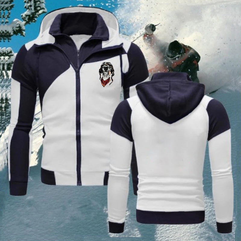 Winter Men Long Jacket Mountaineering Spliced Outwear Zipper Coat Overcoat Hooded Dog Print
Winter Men Long Jacket Mountaineering Spliced Outwear Zipper Coat Overcoat Hooded Dog Print