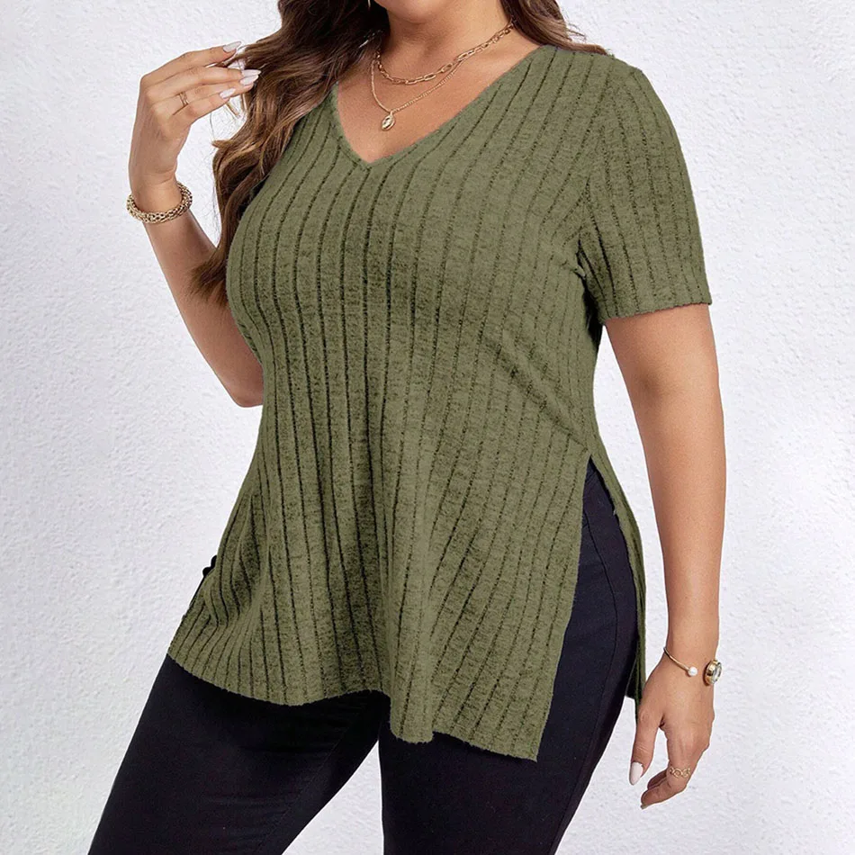 Comfort and Elegance Size Women Solid Color V-Neck Short Sleeve T-Shirt 2024 Spring and Summer Seasons Maternity Clothings
Comfort and Elegance Size Women Solid Color V-Neck Short Sleeve T-Shirt 2024 Spring and Summer Seasons Maternity Clothings