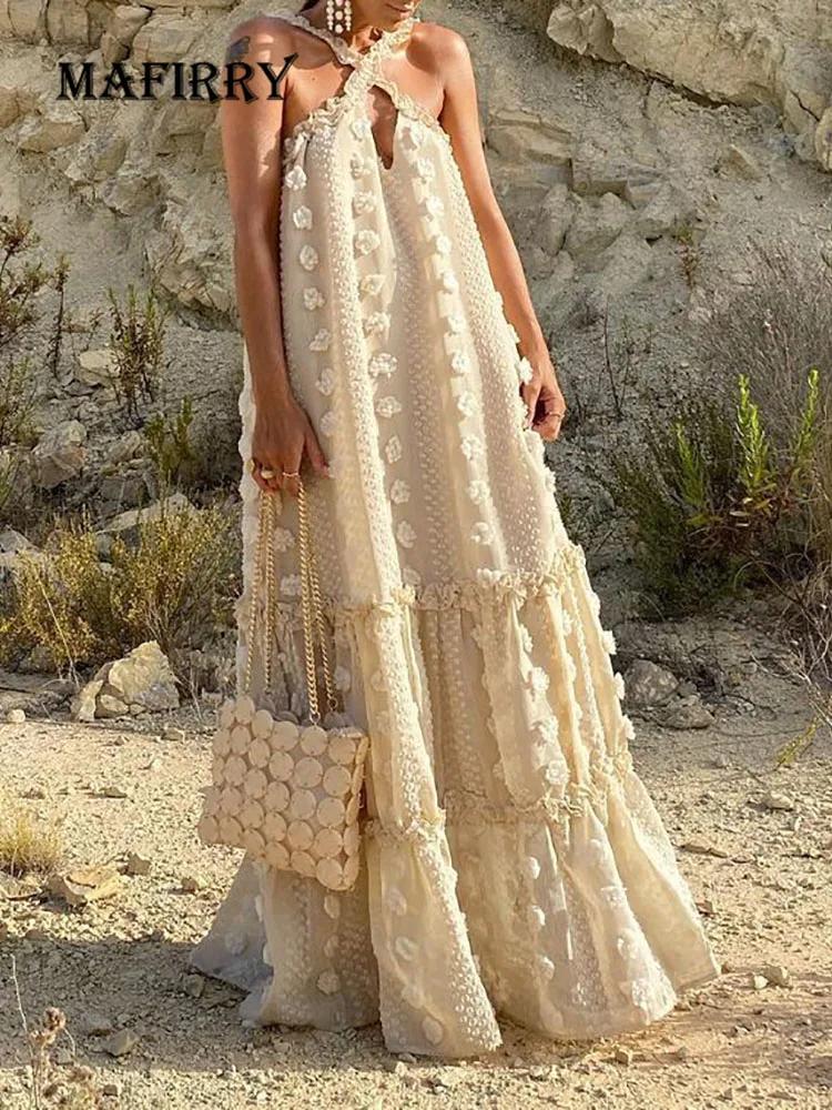 New Sexy Hollow Out Maxi Dress Summer Women Sleeveless Solid Ladies Cake Dress V-Neck Loose Party Dress Streetwear Dropshipping
New Sexy Hollow Out Maxi Dress Summer Women Sleeveless Solid Ladies Cake Dress V-Neck Loose Party Dress Streetwear Dropshipping