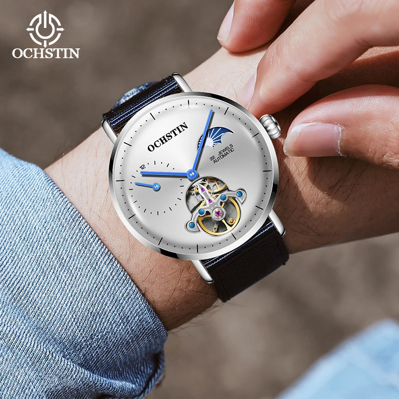 New OCHSTIN 2023 Mens Watch Top Brand Luxury Fashion Business Watch Men's Waterproof Tourbillon Mechanical Watch Waterproof+Box
New OCHSTIN 2023 Mens Watch Top Brand Luxury Fashion Business Watch Men's Waterproof Tourbillon Mechanical Watch Waterproof+Box