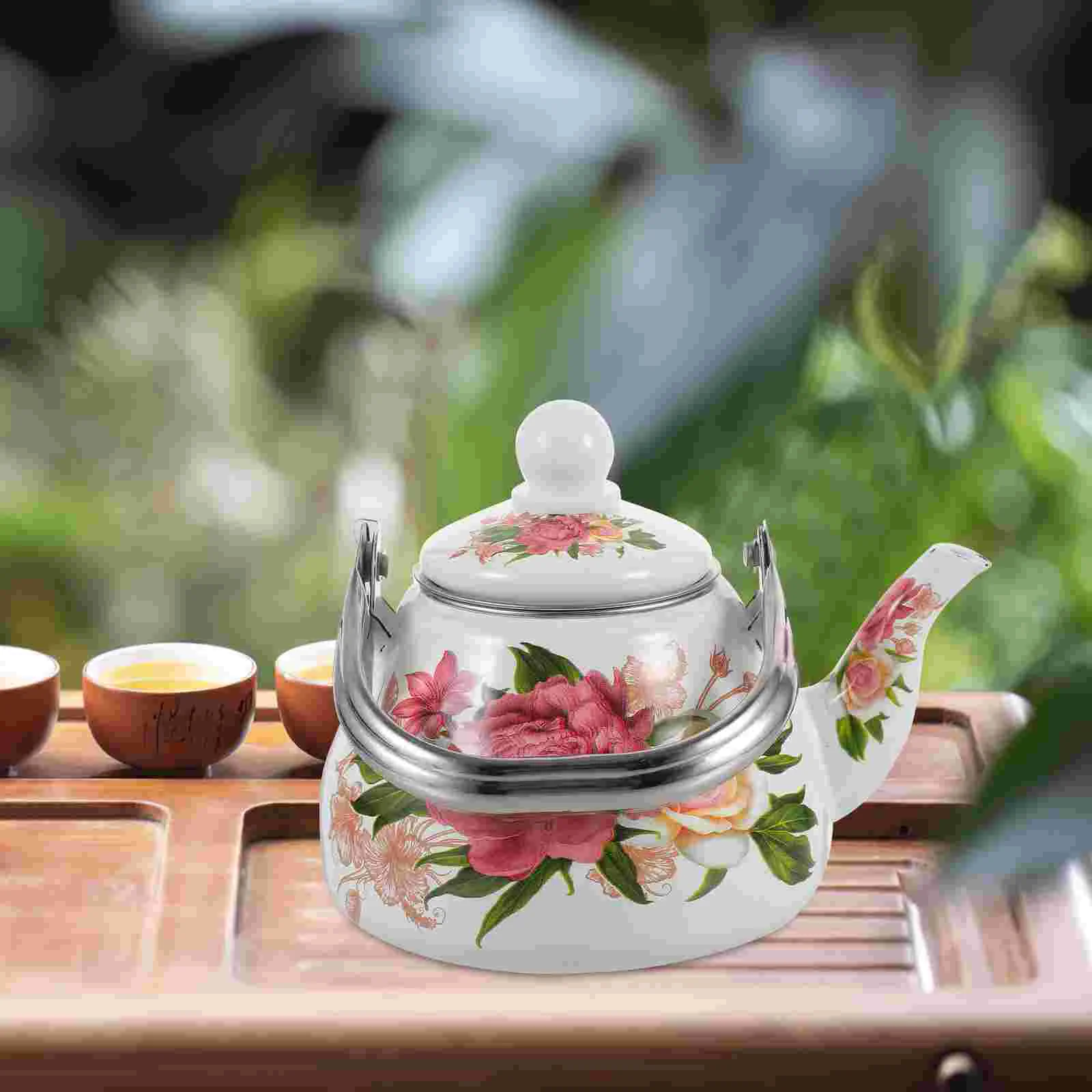 Gooseneck Kettle Enamel Teapot Water Hot Flower Enameled for Loose Stovetop Teakettle
Gooseneck Kettle Enamel Teapot Water Hot Flower Enameled for Loose Stovetop Teakettle