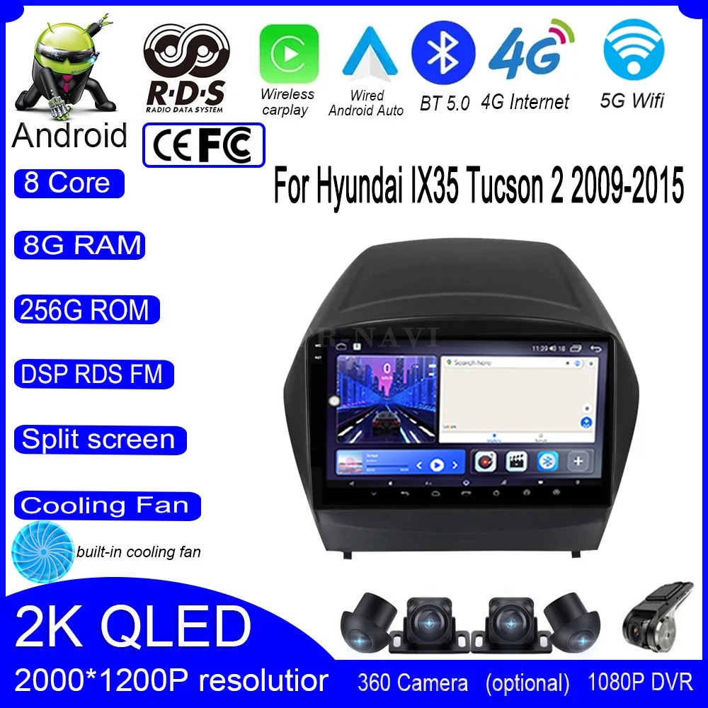 Автомагнитола 9 lnch для Hyundai IX35 Tucson 2 2009-2015, мультимедийный видеопроигрыватель Carplay, навигация GPS IPS 4G Wifi, стерео экран авто
Автомагнитола 9 lnch для Hyundai IX35 Tucson 2 2009-2015, мультимедийный видеопроигрыватель Carplay, навигация GPS IPS 4G Wifi, стерео экран авто