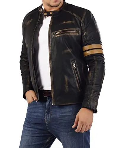 European and American men's 2022 retro patent leather old leather jacket zipper shirt stand collar jacket men
European and American men's 2022 retro patent leather old leather jacket zipper shirt stand collar jacket men