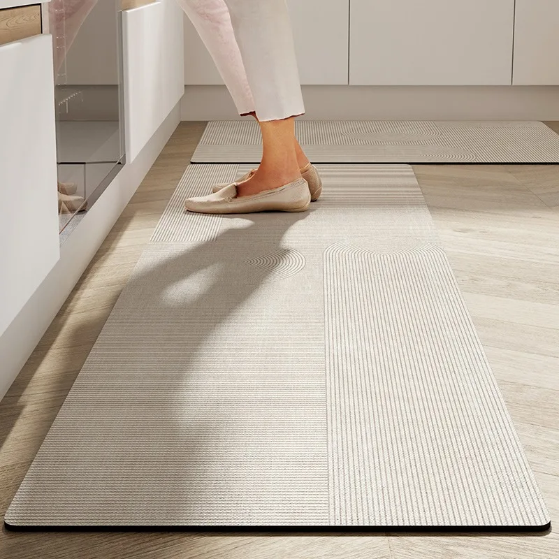 

Kitchen Floor Mat Water-absorbent Quick-drying Carpet Bathroom Non-slip Area Rugs Long Strip Absorbent Rug Alfombra De Cocina