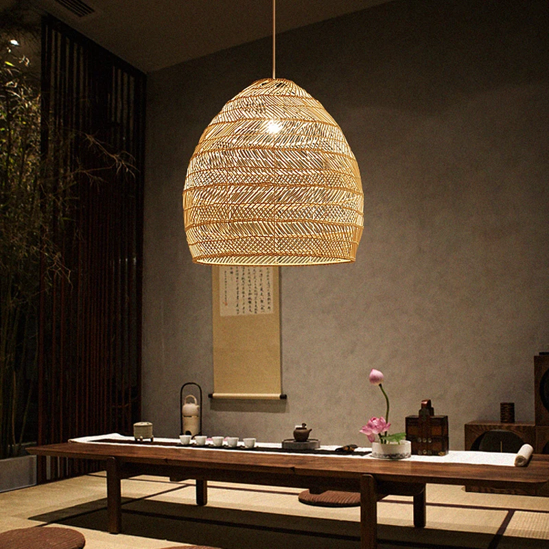 Natural Rattan wicker hanging lamp Chinese Style suspension vintage for Living Room Dining Room farmhouse Vintage light
Natural Rattan wicker hanging lamp Chinese Style suspension vintage for Living Room Dining Room farmhouse Vintage light