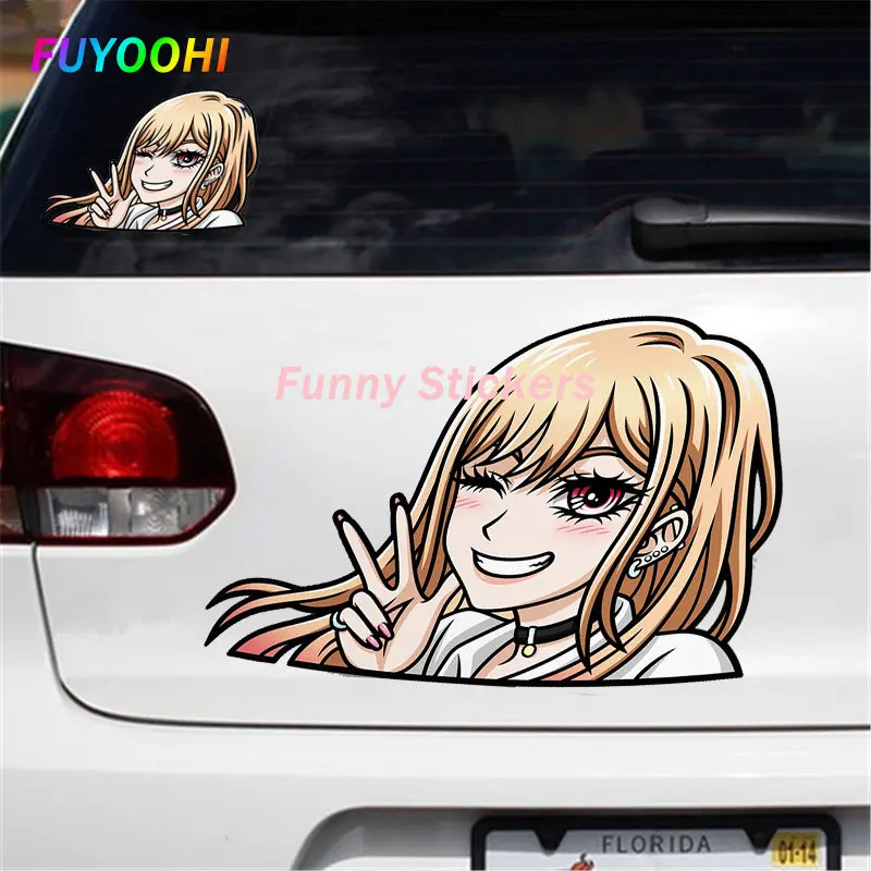 FUYOOHI Funny Stickers Kitagawa Marin Senpai Car Stickers Trunk Anime Camper Decal Motorcycle Funny Waterproof Sunscreen Decals
FUYOOHI Funny Stickers Kitagawa Marin Senpai Car Stickers Trunk Anime Camper Decal Motorcycle Funny Waterproof Sunscreen Decals