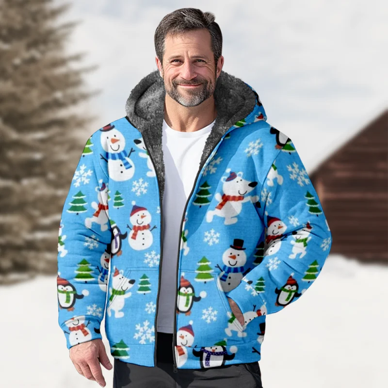 New Creative Cotton Coat Hooded Sweater Casual Print Men's Fur Loop Arctic Velvet Zipper Patch Pocket Hooded Sweater a14
New Creative Cotton Coat Hooded Sweater Casual Print Men's Fur Loop Arctic Velvet Zipper Patch Pocket Hooded Sweater a14