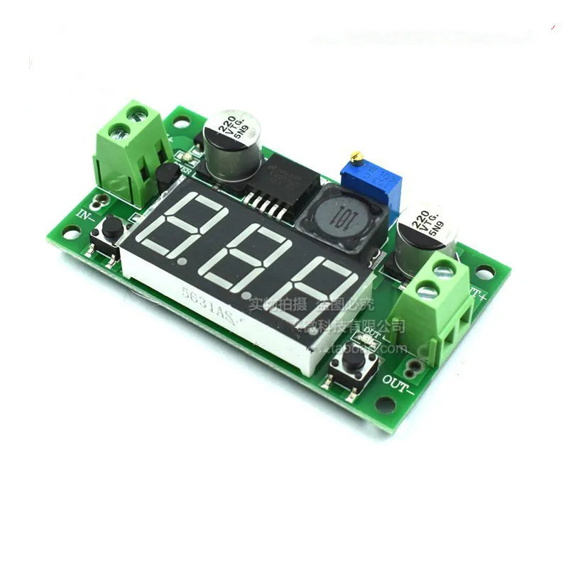 Регулируемый понижающий модуль LM2596, регулируемый модуль источника питания с цифровым дисплеем напряжения
Регулируемый понижающий модуль LM2596, регулируемый модуль источника питания с цифровым дисплеем напряжения