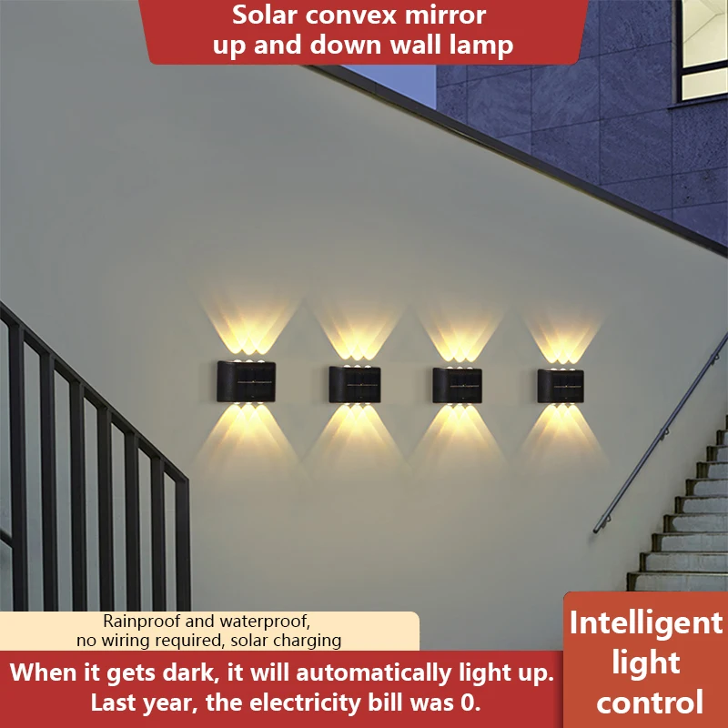Solar Wall Light Outdoor Waterproof Balcony Wall Lights for Courtyard Street Landscape Garden Decor Lamp Solar Outdoor Wall Lamp
Solar Wall Light Outdoor Waterproof Balcony Wall Lights for Courtyard Street Landscape Garden Decor Lamp Solar Outdoor Wall Lamp