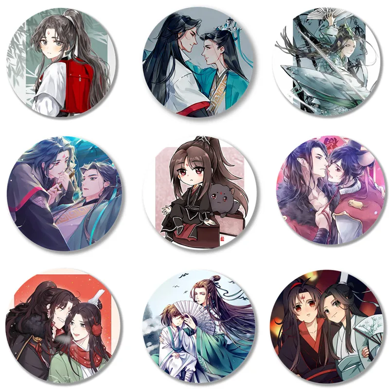 

The Scum Villain’s Self-Saving System Cosplay Badge Anime Accessories Luo Binghe Brooch Pin Backpack Decoration Cartoon Gift