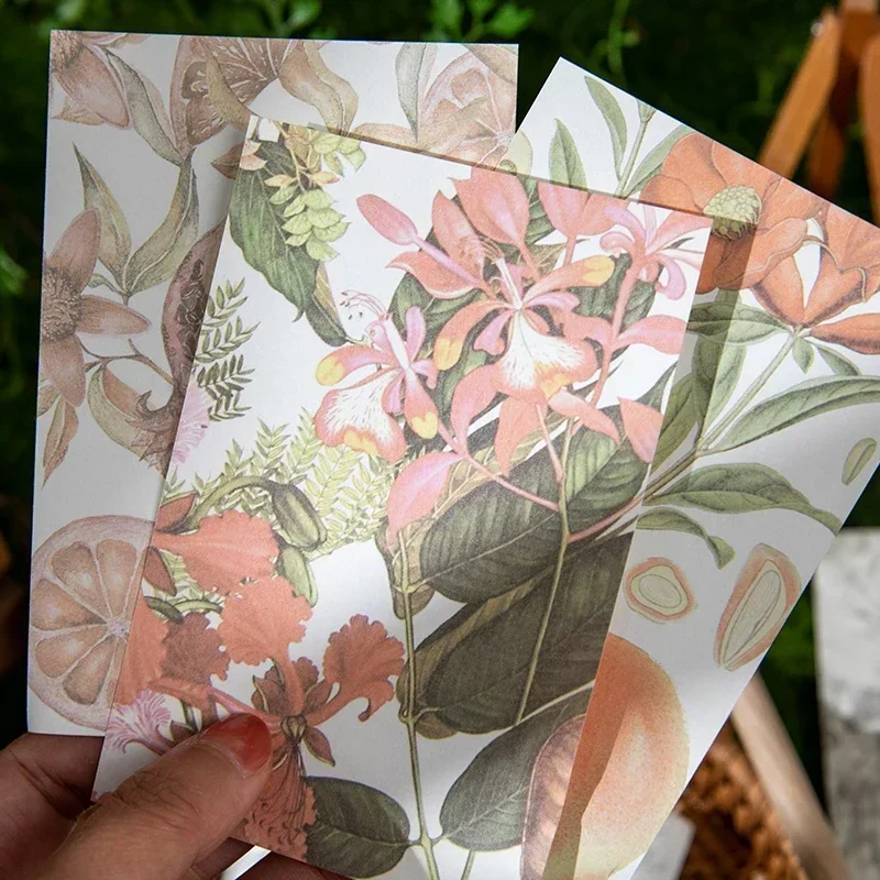 50Sheets Material paper literary artistic Autumn fresh plant collage Background Decoration base writing Scrapbook 135*120MM
50Sheets Material paper literary artistic Autumn fresh plant collage Background Decoration base writing Scrapbook 135*120MM