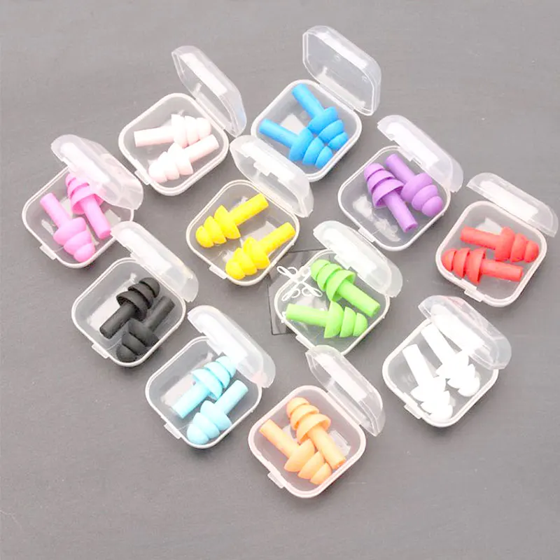 

Box-packed comfort earplugs noise reduction silicone Soft Ear Plugs Swimming Silicone Earplugs Protective for sleep