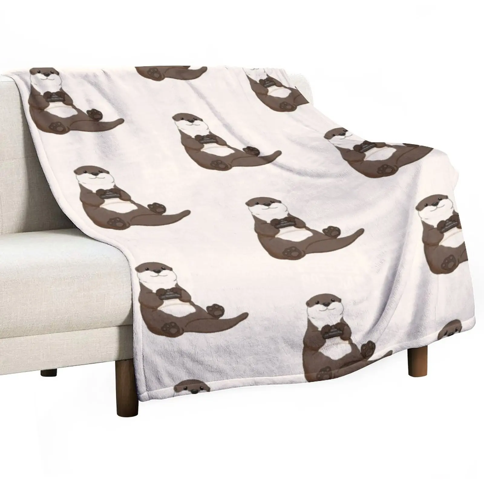 

Cute You're My Favorite Rock Otter Throw Blanket Soft Beds Thins Blankets