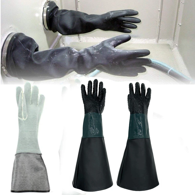 1 Pair Heavy Duty Sandblasting Gloves 60Cm Work Gloves For Sandblaster Sand Blast Cabinet
1 Pair Heavy Duty Sandblasting Gloves 60Cm Work Gloves For Sandblaster Sand Blast Cabinet