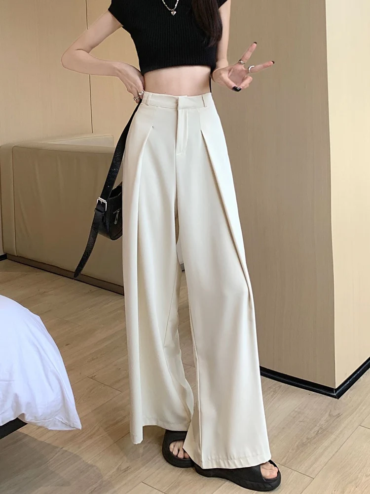Zoki Korean Oversize Women Suit Wide Leg Pants High Waist Fashion Office Lady Casual Trousers Summer Thin Harajuku Loose Pants
Zoki Korean Oversize Women Suit Wide Leg Pants High Waist Fashion Office Lady Casual Trousers Summer Thin Harajuku Loose Pants