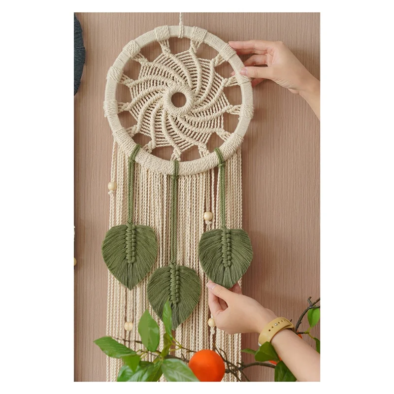 Boho Dream Catcher Macrame Wall Hanging with Tassels 7 Sf8f2e60a97954ecf97e8d88899b37e8bk
