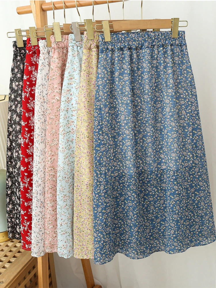 Korean Ins Fashion Floral Skirts Woman Summer Temperament Gentle Slim Skirts Female Casual Loose High Waist Versatile Skirts
Korean Ins Fashion Floral Skirts Woman Summer Temperament Gentle Slim Skirts Female Casual Loose High Waist Versatile Skirts