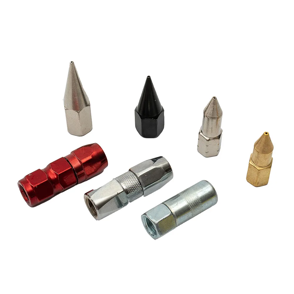 7pcs Butter Nozzle Carbon Steel Explosion Proof Grease Flat Nozzle Heavy Duty Grease Iron Sharp Nozzle New Parts Practical
7pcs Butter Nozzle Carbon Steel Explosion Proof Grease Flat Nozzle Heavy Duty Grease Iron Sharp Nozzle New Parts Practical