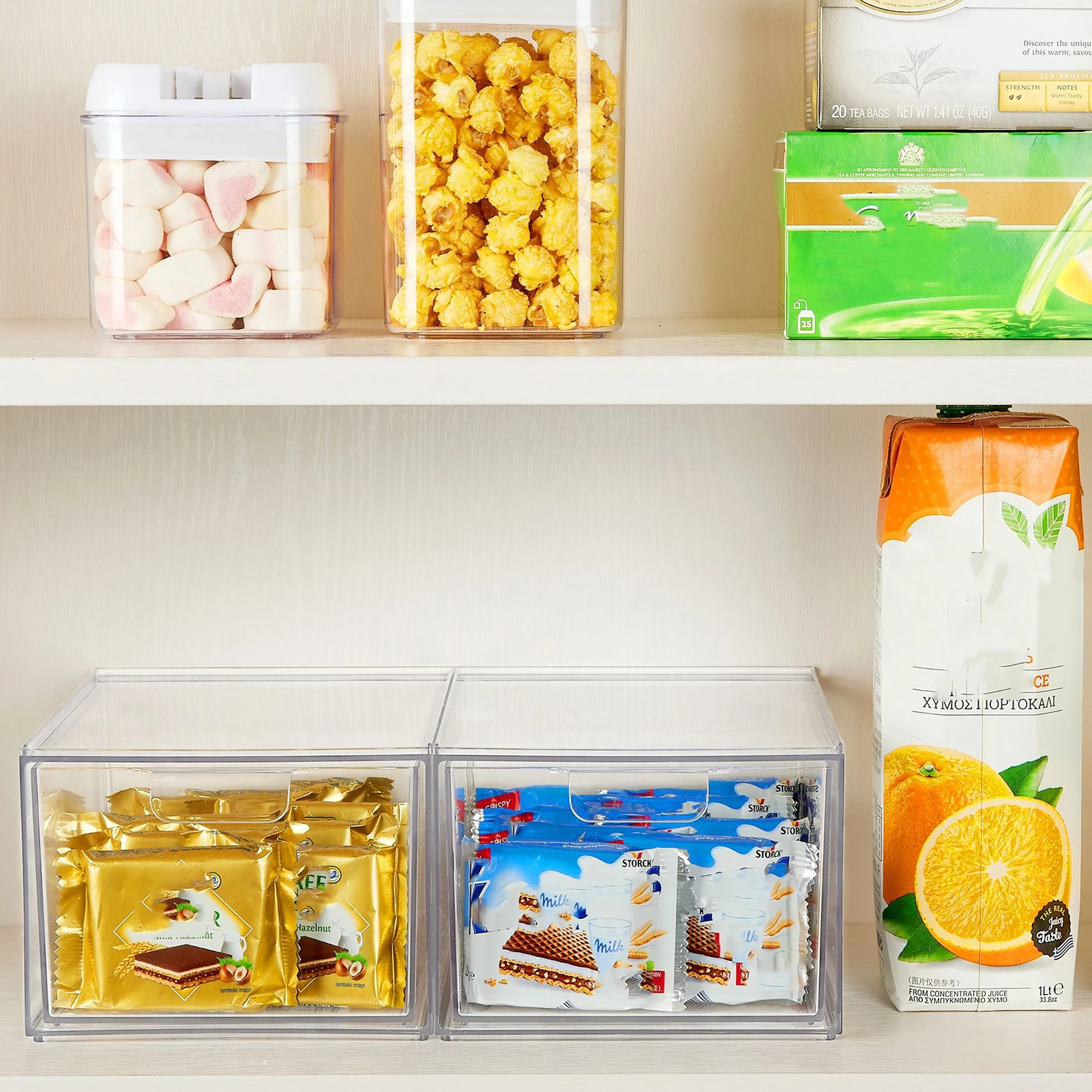 2pcs Stackable Kitchen Storage Bin Box Plastic Desktop Storage Drawer Heavy Duty Storage Boxes for Household Organization KI
2pcs Stackable Kitchen Storage Bin Box Plastic Desktop Storage Drawer Heavy Duty Storage Boxes for Household Organization KI