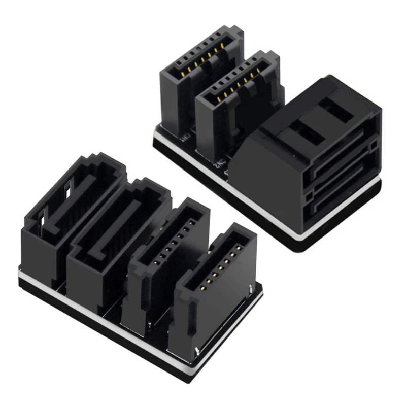 Y1UB Double-deck Sata to Sata High-speed 90° 180° Degree Angle Computer Adapter Converter Straight Head Durable Portable
Y1UB Double-deck Sata to Sata High-speed 90° 180° Degree Angle Computer Adapter Converter Straight Head Durable Portable