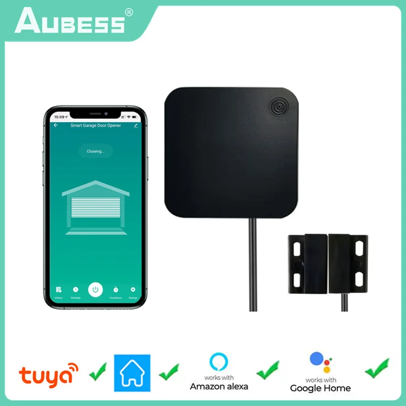 Black Tuya Wifi Garage Door Switch Intelligent Garage Door APP Remote Conrtrol Wireless Controller Works With Alexa Google Home
Black Tuya Wifi Garage Door Switch Intelligent Garage Door APP Remote Conrtrol Wireless Controller Works With Alexa Google Home