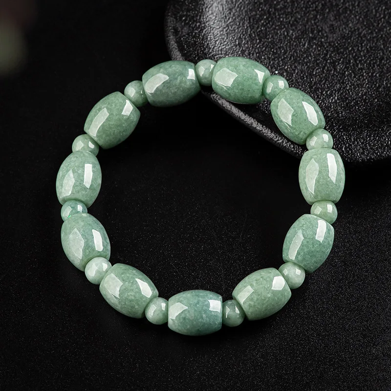 Authentic Natural A Jadeite Bracelet BeanSeed Jade Bucket Bead Bangle High-end Men's Jewelry Wholesale Drop Shipping
Authentic Natural A Jadeite Bracelet BeanSeed Jade Bucket Bead Bangle High-end Men's Jewelry Wholesale Drop Shipping