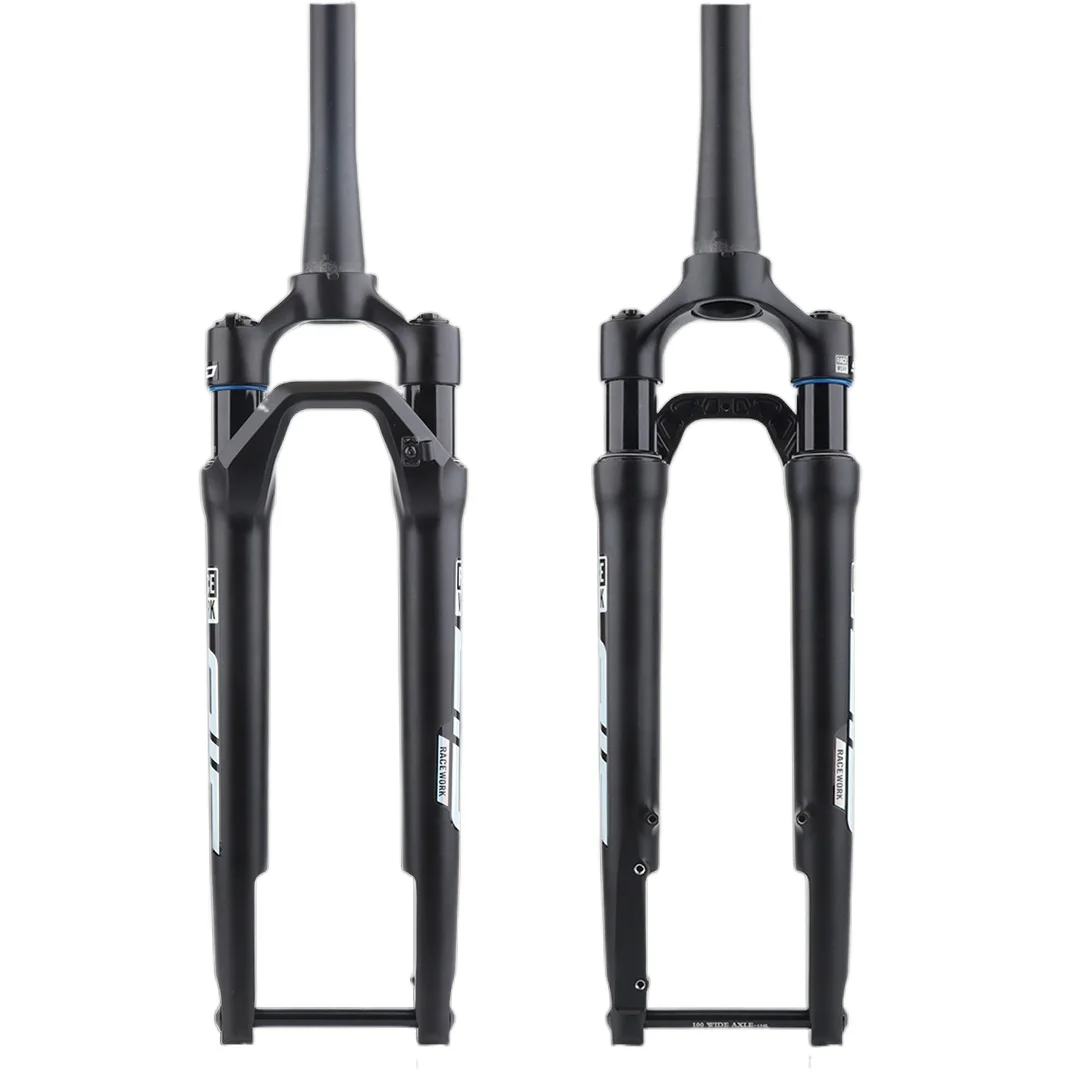 Road Grave Bike Tapered Fork 100*12MM 700c Bicycle Suspension Air Shock Shoulder Lock Hydraulic Absorber Disc Brake Front Fork
Road Grave Bike Tapered Fork 100*12MM 700c Bicycle Suspension Air Shock Shoulder Lock Hydraulic Absorber Disc Brake Front Fork