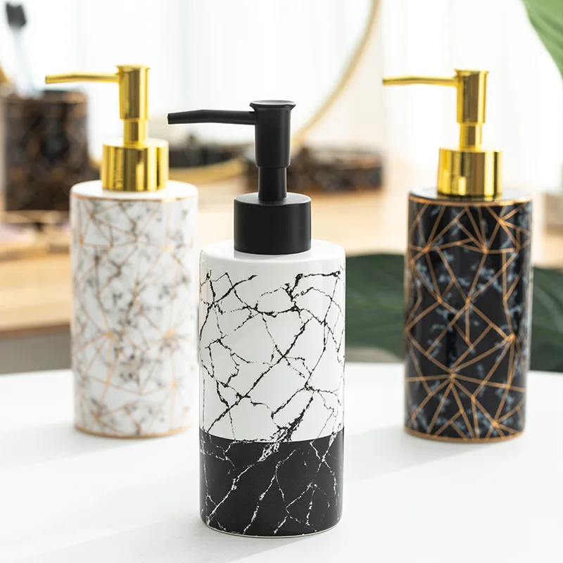 Marble Ceramic Liquid Soap Dispenser, Lotion Shampoo Pump Bottle, Bathroom Set, Home Decoration, Bathroom Accessories, 300ml
Marble Ceramic Liquid Soap Dispenser, Lotion Shampoo Pump Bottle, Bathroom Set, Home Decoration, Bathroom Accessories, 300ml