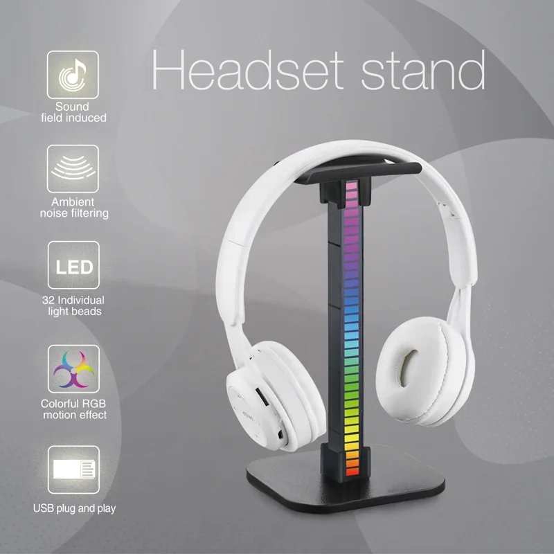 Headphone Stand With Light Pickup Desktop Computer Metal Display Stand, Hanging Ear Stand Removable Hanger, Light Earphone Stand
Headphone Stand With Light Pickup Desktop Computer Metal Display Stand, Hanging Ear Stand Removable Hanger, Light Earphone Stand